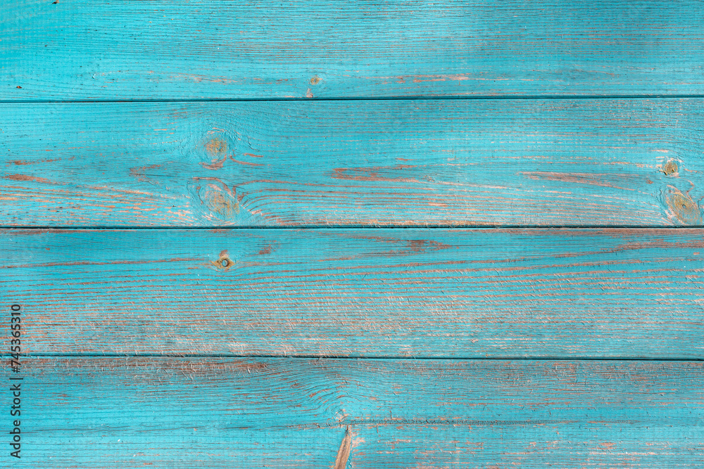 Fototapeta premium The old blue wood texture with natural patterns