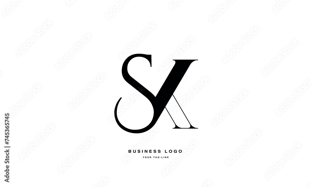 SK, KS, S, K, Abstract Letters Logo Monogram SK, KS, S, K, Abstract Letters Logo Monogram