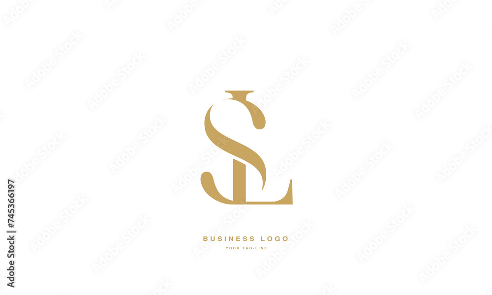 SL, LS, S, L, Abstract Letters Logo Monogram SL, LS, S, L, Abstract Letters Logo Monogram