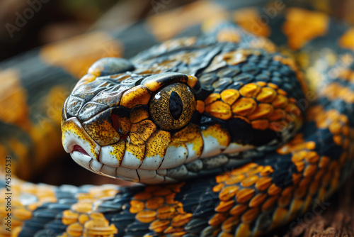 Close up of a snake in a nature
