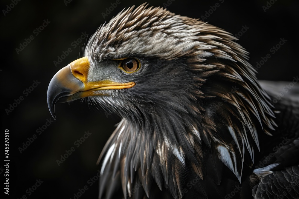 close up Portrait of a American bald eagle close up Portrait of a American bald eagle