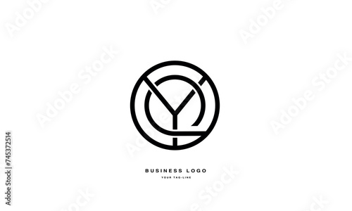 YQ, QY, Y, Q, Abstract Letters Logo monogram