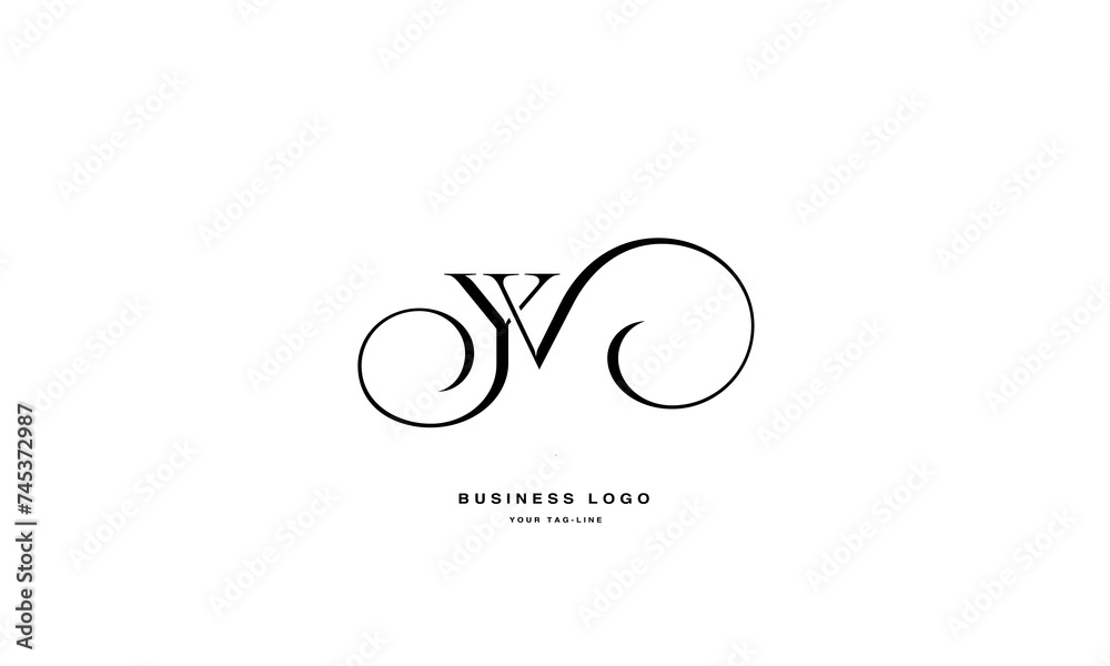 YV, VY, Y, V, Abstract Letters Logo Monogram YV, VY, Y, V, Abstract Letters Logo Monogram