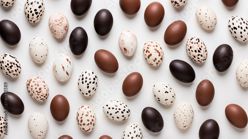 Chocolate Eggs Painted With Dots Wallpaper