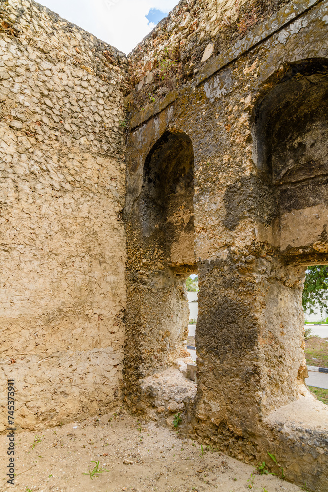 Ruins of the Mtoni palace. Place of first years of princess Salme. Zanzibar, Tanzania
