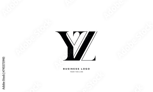 YZ, ZY, Abstract Letters Logo Monogram