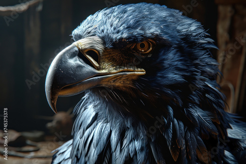 close up Portrait of a American bald eagle
