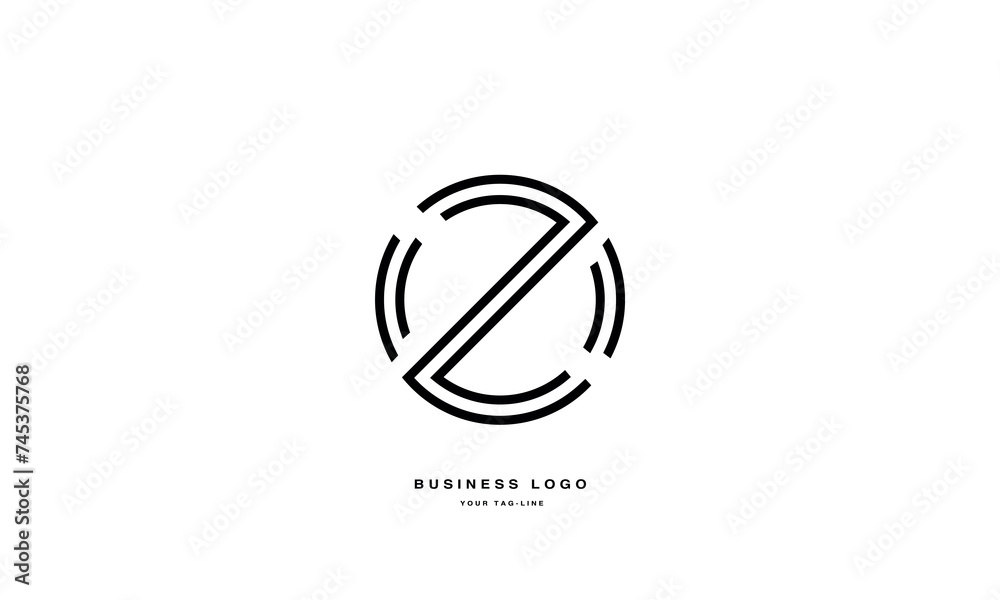 ZO, OZ, Z, O, Abstract Letters Logo Monogram