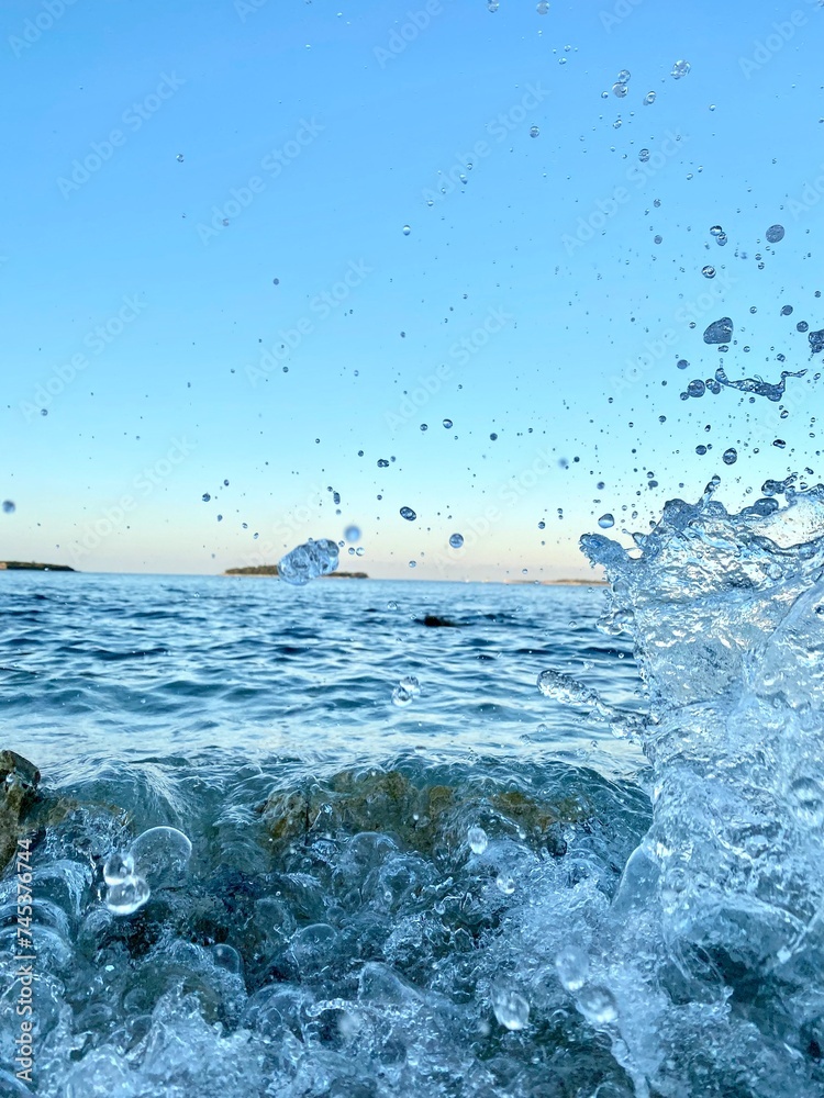 Platschendes Wasser, sparkling water, Meer, sprenkelndes Wasser