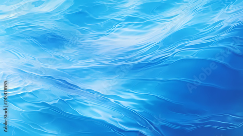 Abstract blue water wave texture background © xuan