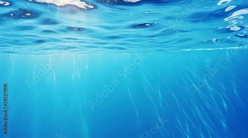 Abstract blue water wave texture background