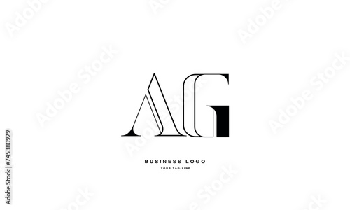 AG, GA, A, G, Abstract Letters Logo Monogram