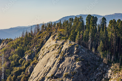 landscape in the morning at the Moro Rock