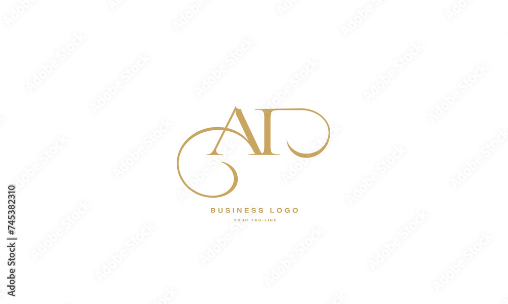 AI, IA, Abstract Letters Logo Monogram