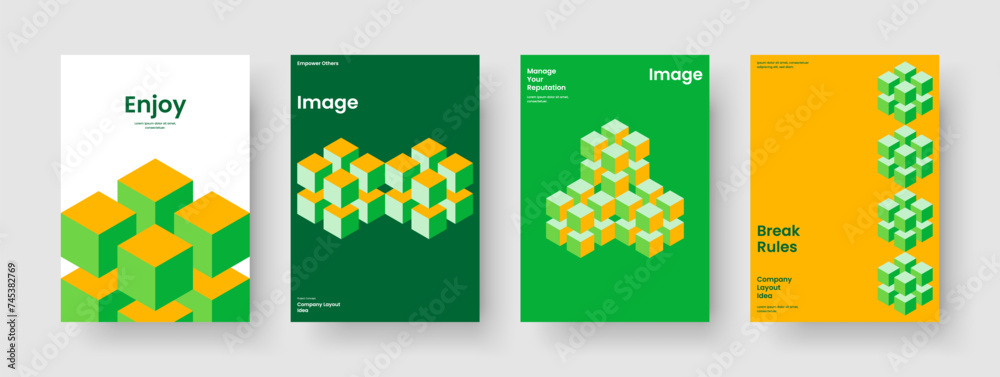 Geometric Brochure Design. Creative Book Cover Layout. Isolated Report Template. Poster. Flyer. Banner. Background. Business Presentation. Newsletter. Handbill. Pamphlet. Journal. Portfolio