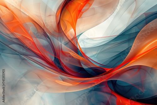 Abstract forms smoothly transitioning into one another, evoking a sense of harmony and balance. Wallpaper generative AI