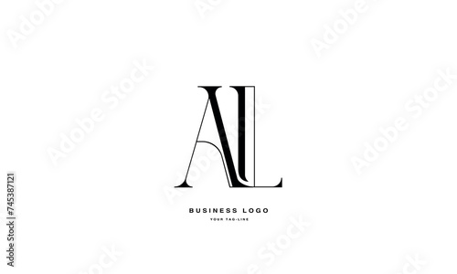 AL, LA, A, L, Abstract Letters Logo Monogram