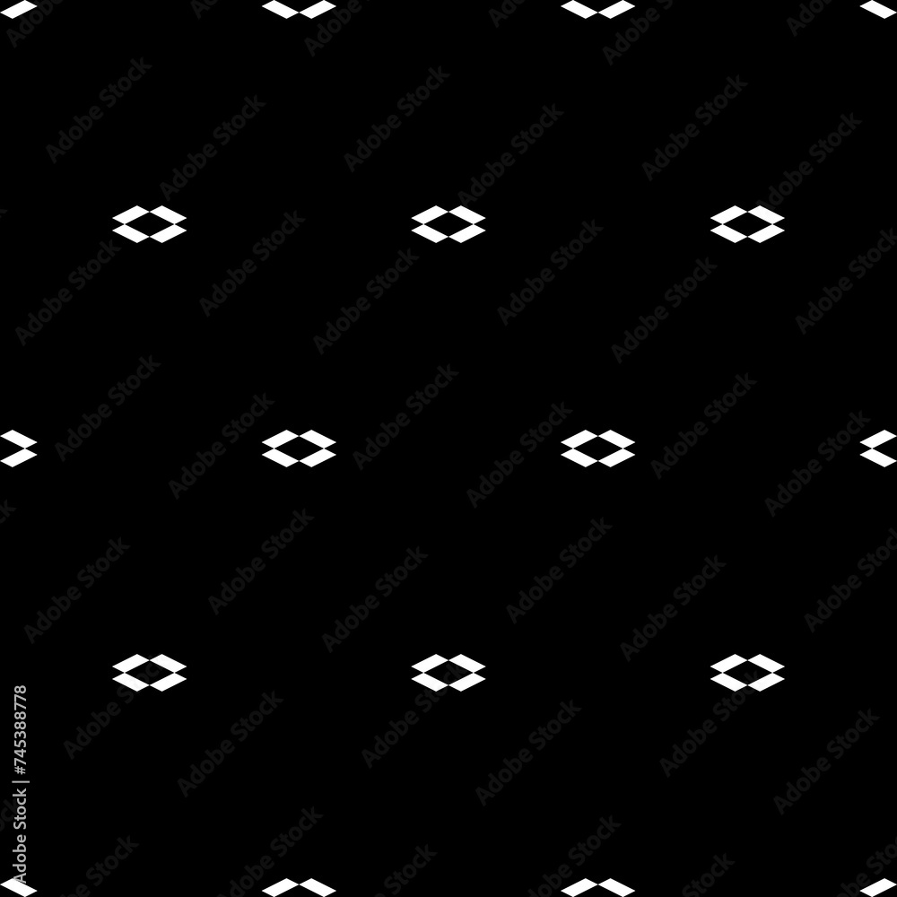 Fototapeta premium Seamless pattern. Ethnic motif. Parallelograms ornament. Folk wallpaper. Simple shapes background. Geometric backdrop. Digital paper, textile print, web design, abstract illustration. Vector artwork.