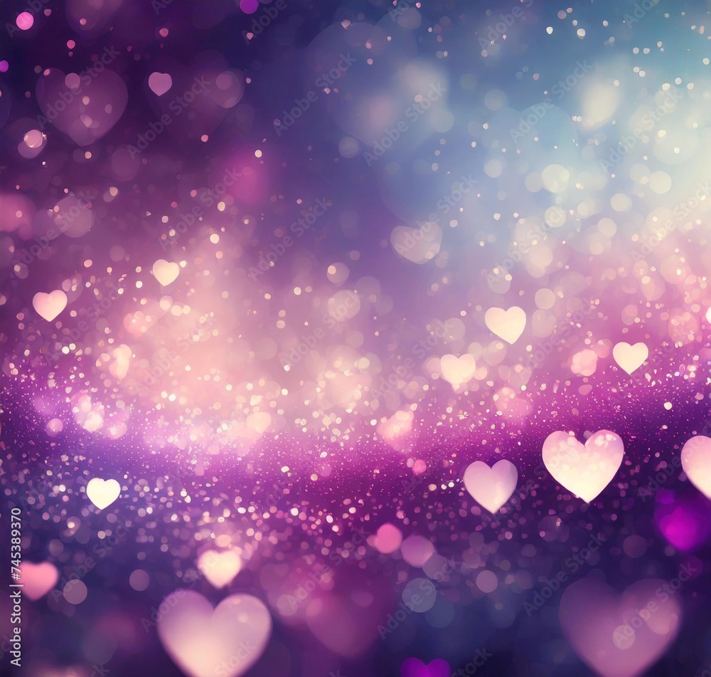 Purple hearts design background Purple hearts design background