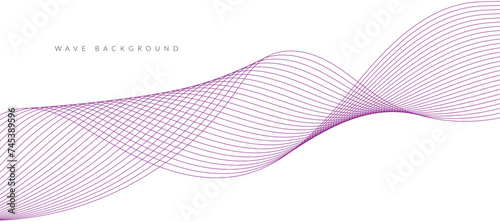 Purple wavy lines. EPS10 vector illustration.
