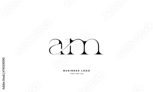 AM, MA, A, M, Abstract Letters Logo Monogram
