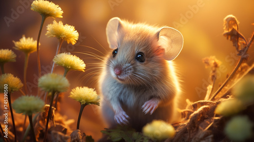 A cute little mouse