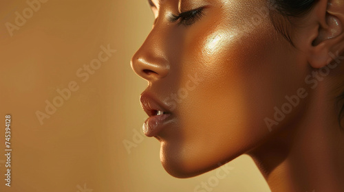 Female beautiful body close up. Beautiful perfect body. Cosmetic beauty procedures © patternforstock