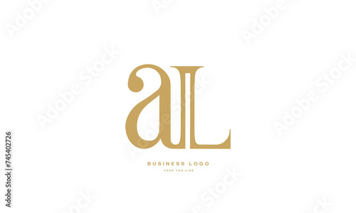 AL, LA, A, L, Abstract Letters Logo Monogram