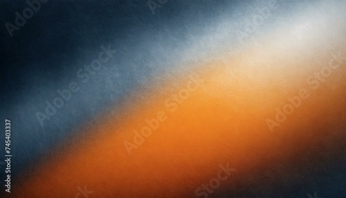 Arrière-plan abstrait dégradé de couleurs grunge orange bleu noir et blanc bruit photo