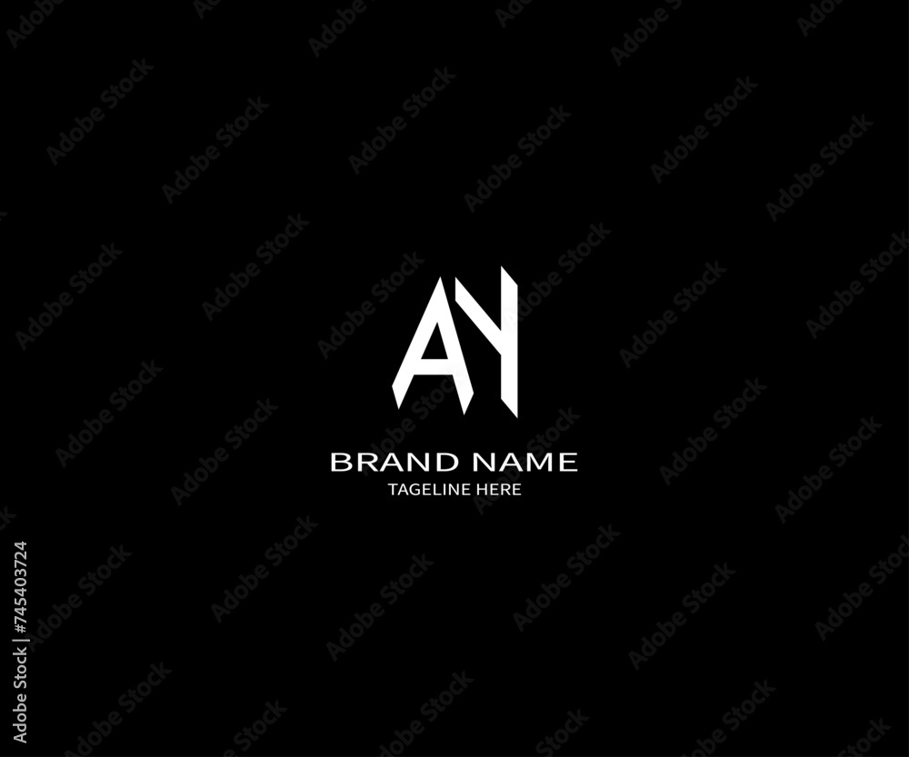 AY letter logo Design. Unique attractive creative modern initial AY initial based letter icon logo. AY letter logo Design. Unique attractive creative modern initial AY initial based letter icon logo.
