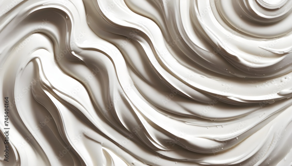 Whipped cream macro texture