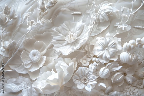 elegant white flowers display © StockUp