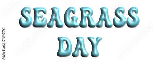 International Seagrass  day, light blue, vector graphics for posters, cards, postcards, invitations, banners, advertising, multicolor	