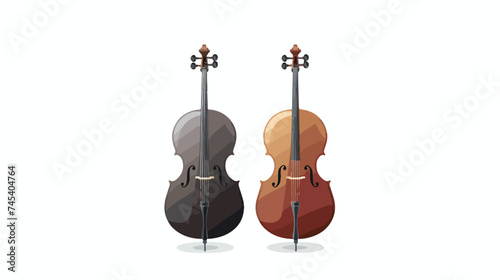 Cello Instrument Musical Isolated on White Background