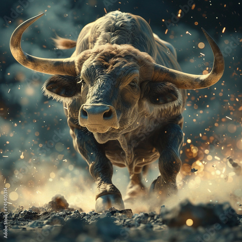 The bull rising in the Bitcoin planet