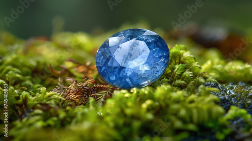 In the heart of the wilderness a sapphire of unparalleled beauty rests shrouded in ancient folklore said to hold the essence of the sky and the secrets of the forest photo