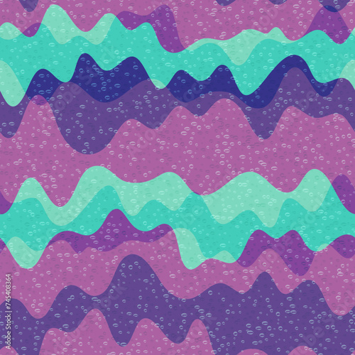 Stylish wave fluid vector seamless pattern.