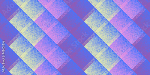 Fade dotwork rhombus shapes vector geometric seamless pattern.