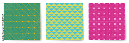 Geometric seamless patterns vector bundle. Minimal geometry vector seamless b...