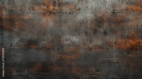 The surface of the old iron plate is brownish black