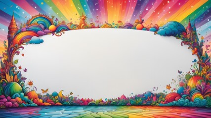 A blank banner with creative background design