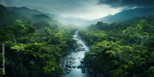 Landscape of Rainforest in South America © toomi123