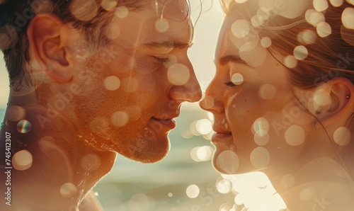 Beautiful couple enjoying e...