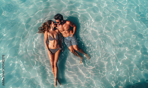 Beautiful couple enjoying e...
