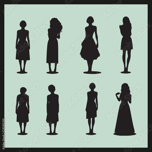 silhouettes of women