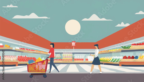 Supermarket Logo Design 
