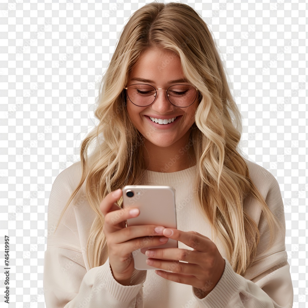 lady using a smartphone lady using a smartphone