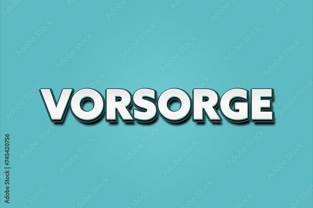 Vorsorge. Eine schwarze Tafel mit weissem Text. Illustration mit Grunge Textstil. Vorsorge. Eine schwarze Tafel mit weissem Text. Illustration mit Grunge Textstil.