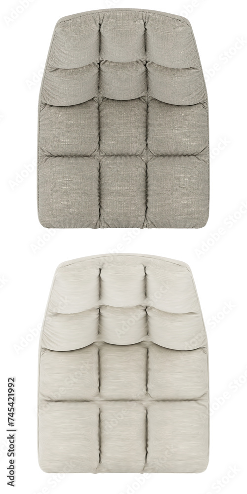armchair top view is isolated in the background with an oil paint style 3d rendering armchair top view is isolated in the background with an oil paint style 3d rendering