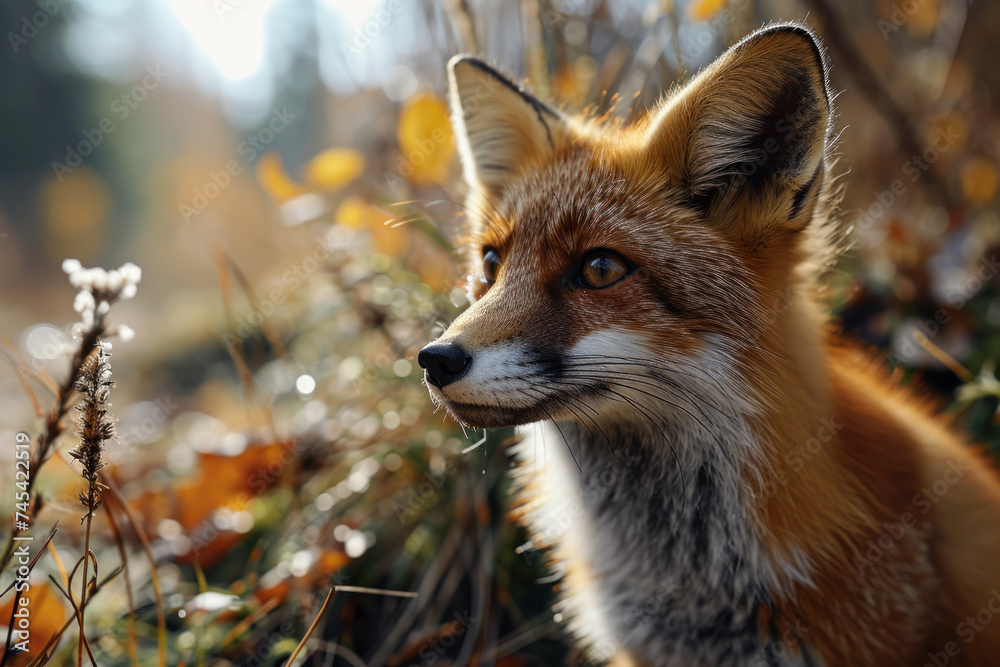 Fototapeta premium red fox in the wild